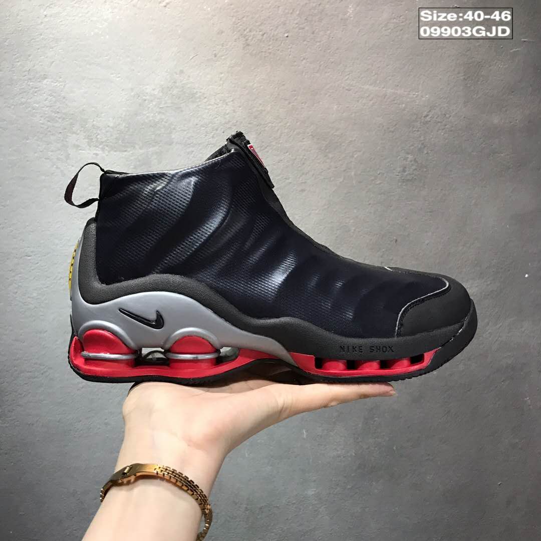 Women Nike Shox VC 1 OG Black Silver Red Shoes - Click Image to Close